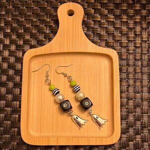 Ghost Charm Beaded Earrings